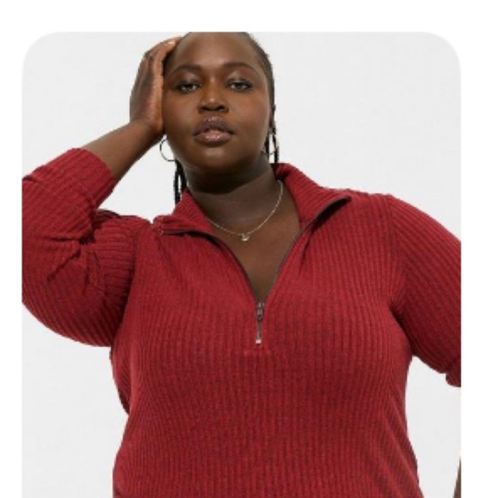 Torrid Burgundy Knit Cardigan